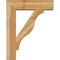 Ekena Millwork Funston Block Rough Sawn Bracket w/ Offset Brace, Western Red Cedar, 8"W x 30"D x 38"H BKT0806X30X38FST05RWR - alternate 4
